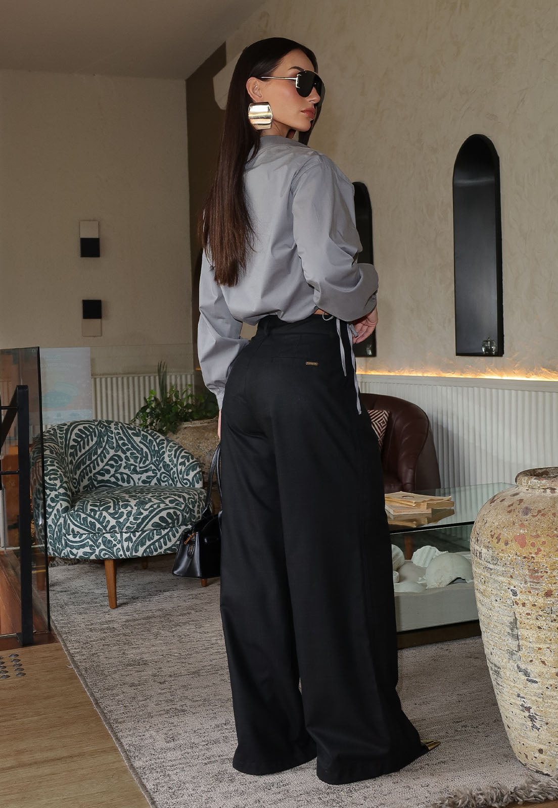 CAMISA BORD INDUTRIAL C/ COLISE CINZA