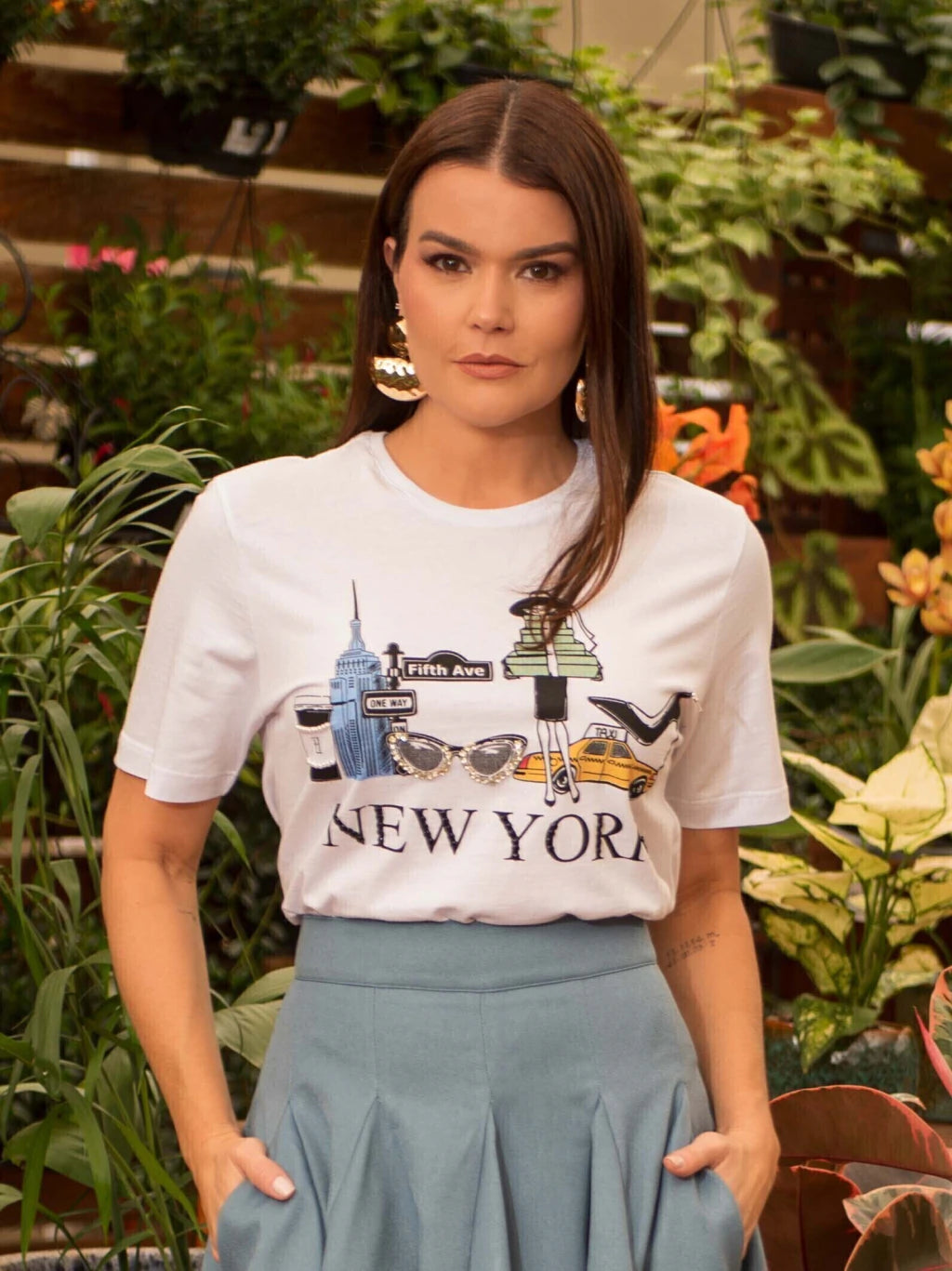 T-SHIRT MALHA NEW YORK