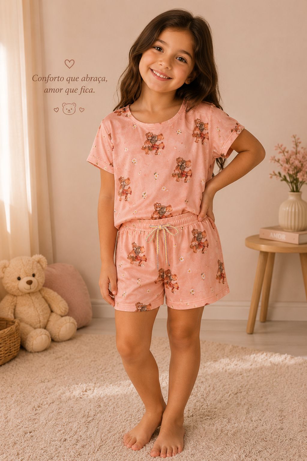🧸 Coleção Teddy Love feminino infantil