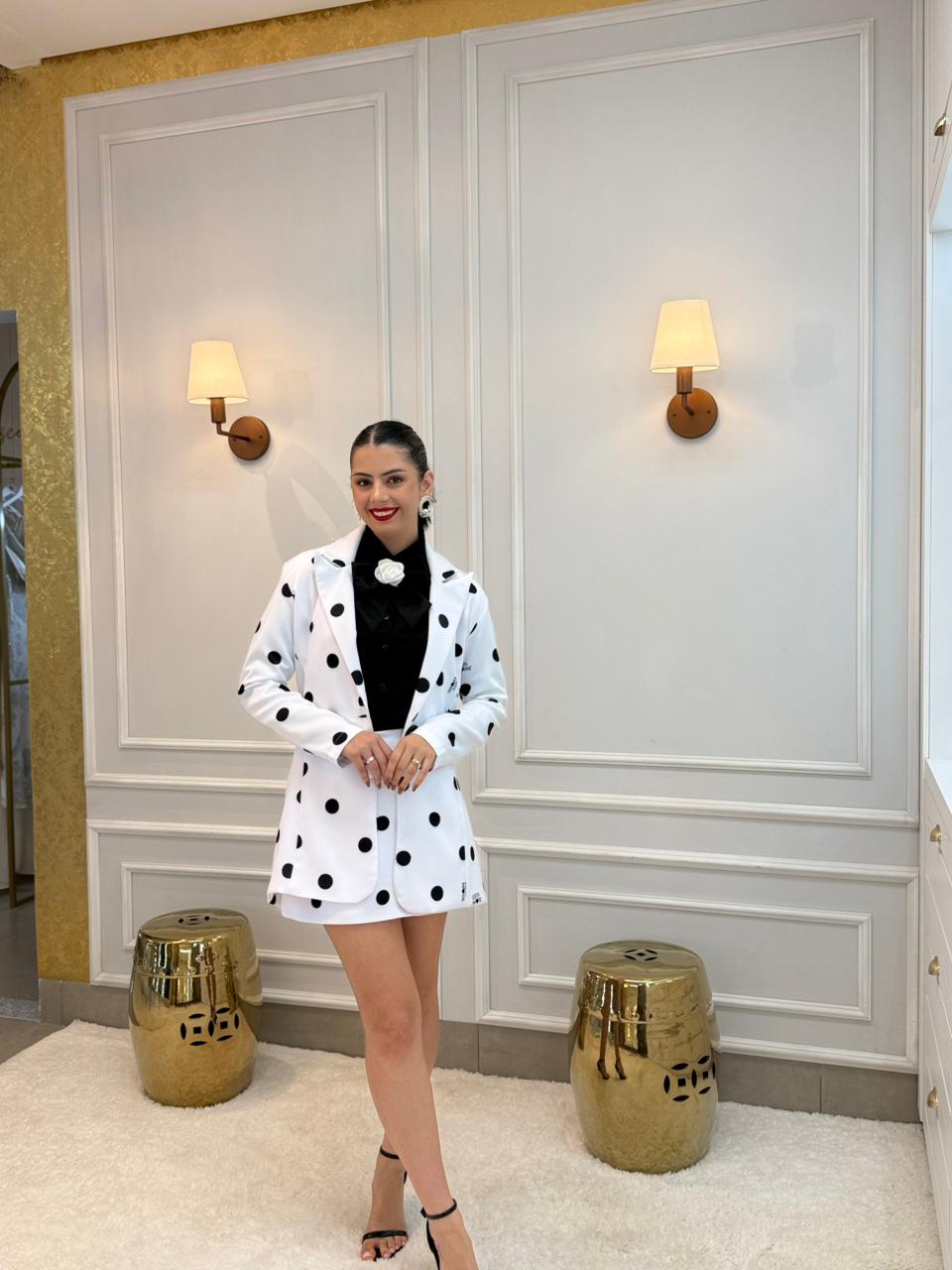 CAMISA PRETA TRICOLINE COM LAÇO CAMISA ADRIANA