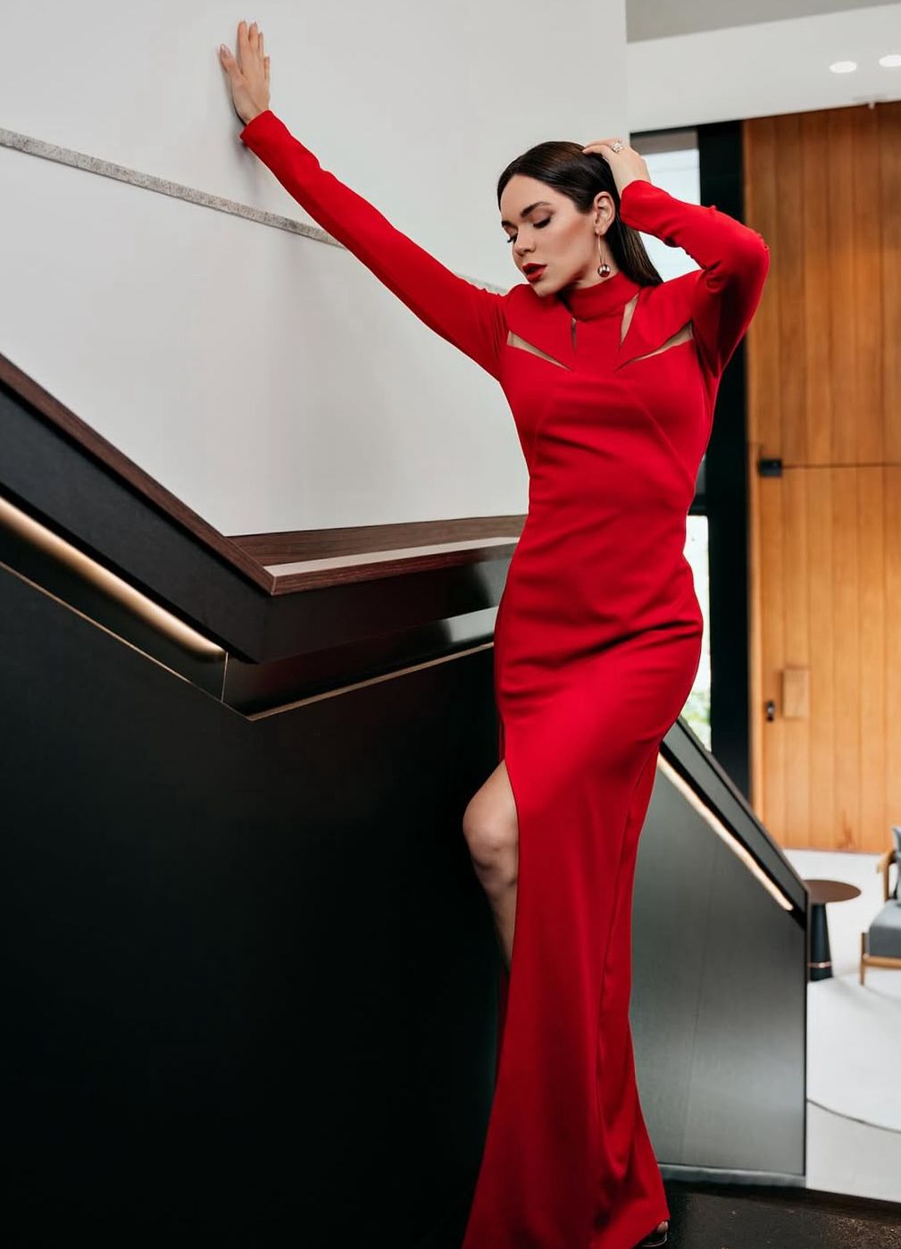 VESTIDO LONGO CUT OUT COM FENDA LATERAL - CAOS
