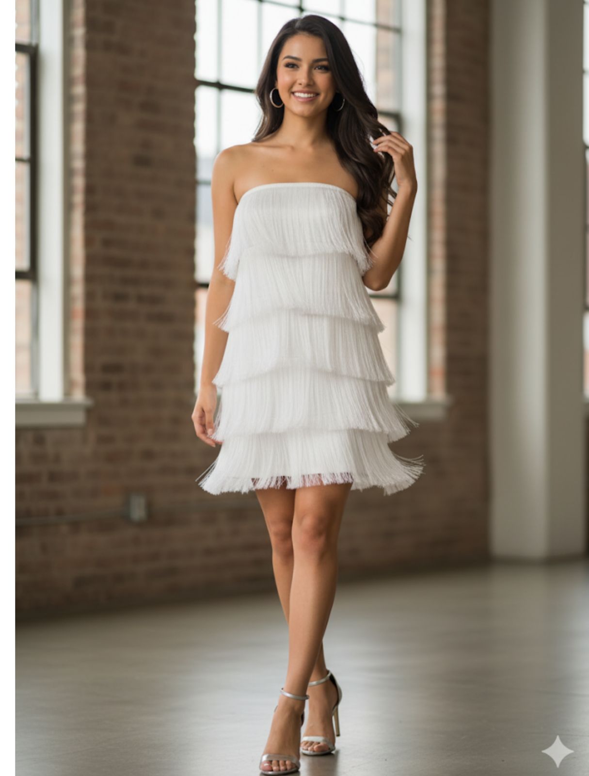 VESTIDO FRANJAS IRREGULARES