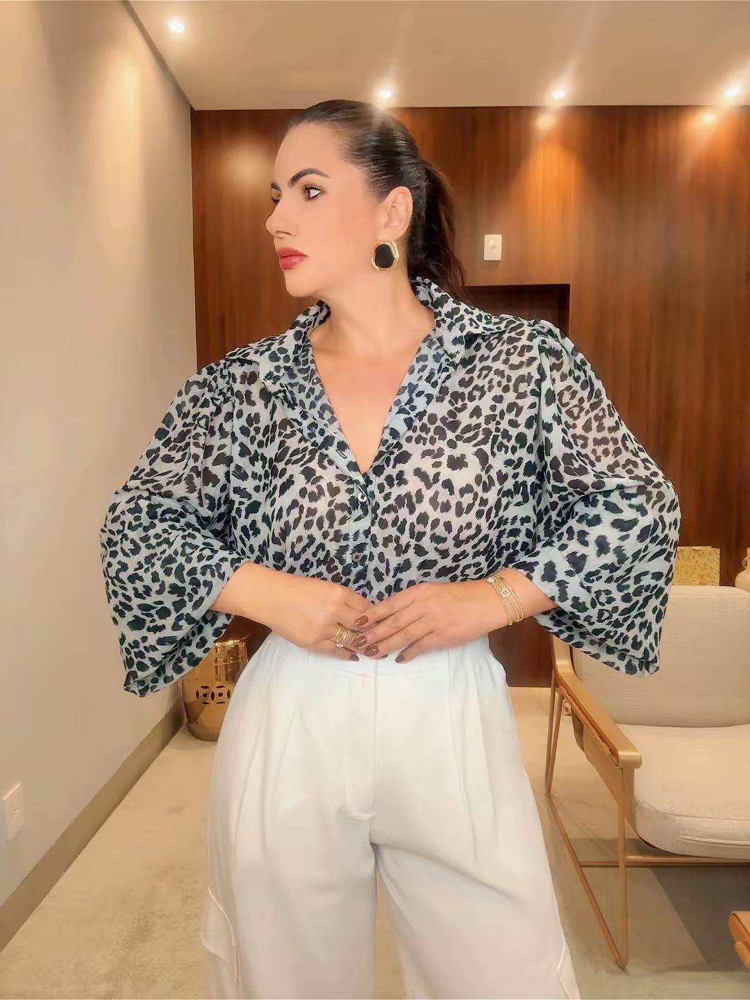 CAMISA DE ANINAL PRINT