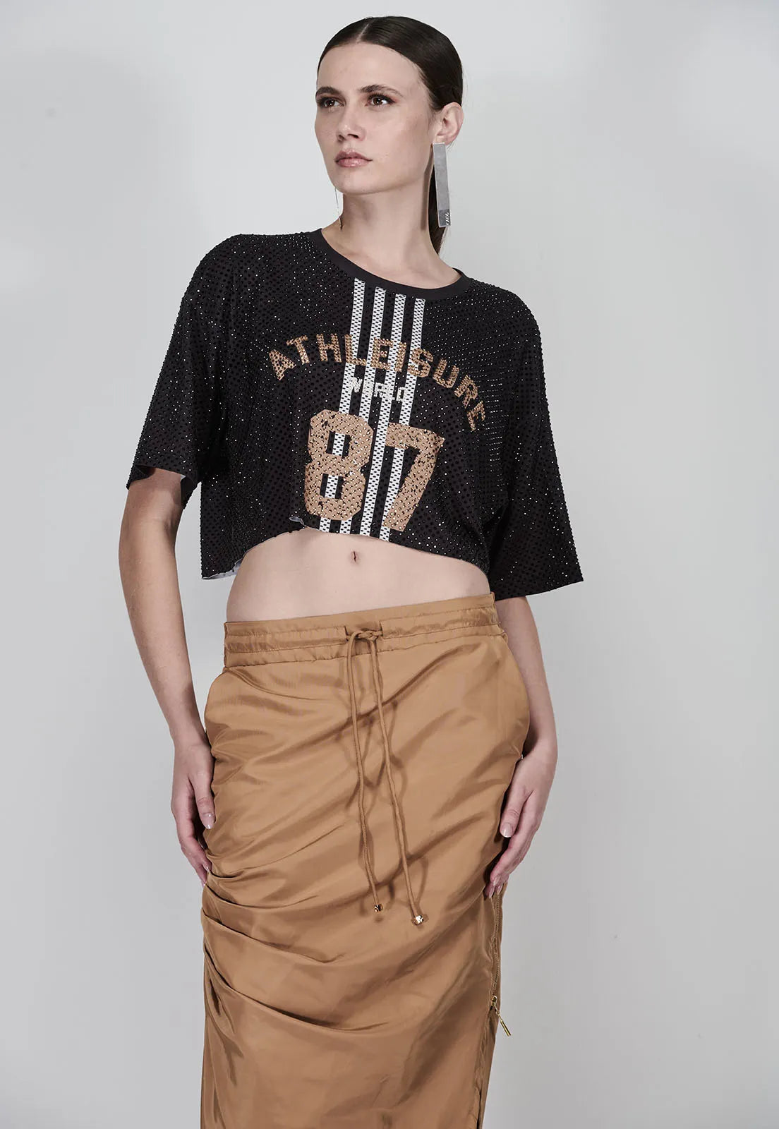 T-SHIRT ATHLEISURE COM TRANSFER - CAOS