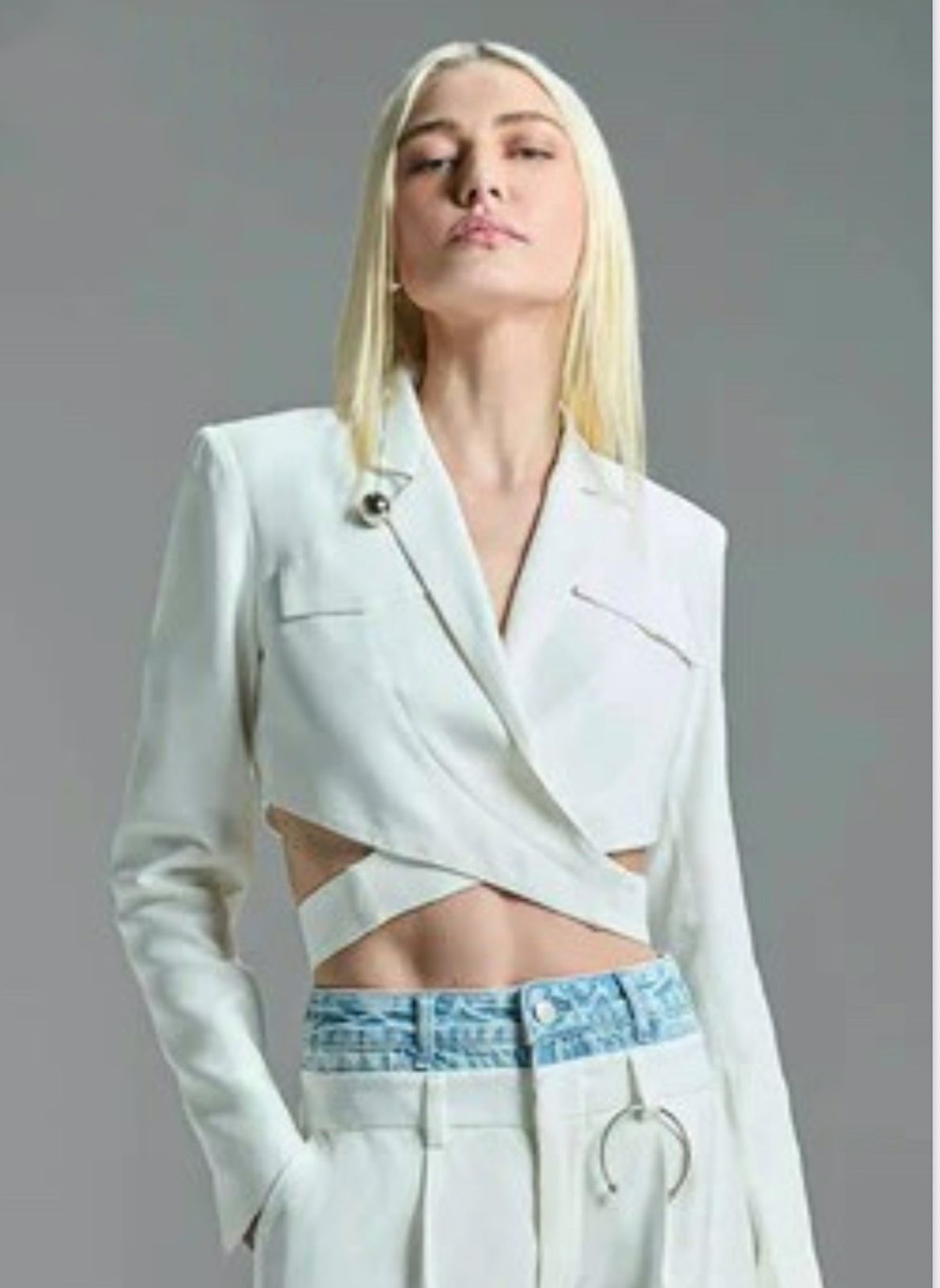 BLAZER TRANSPASSADO OFF WHITE - CAOS