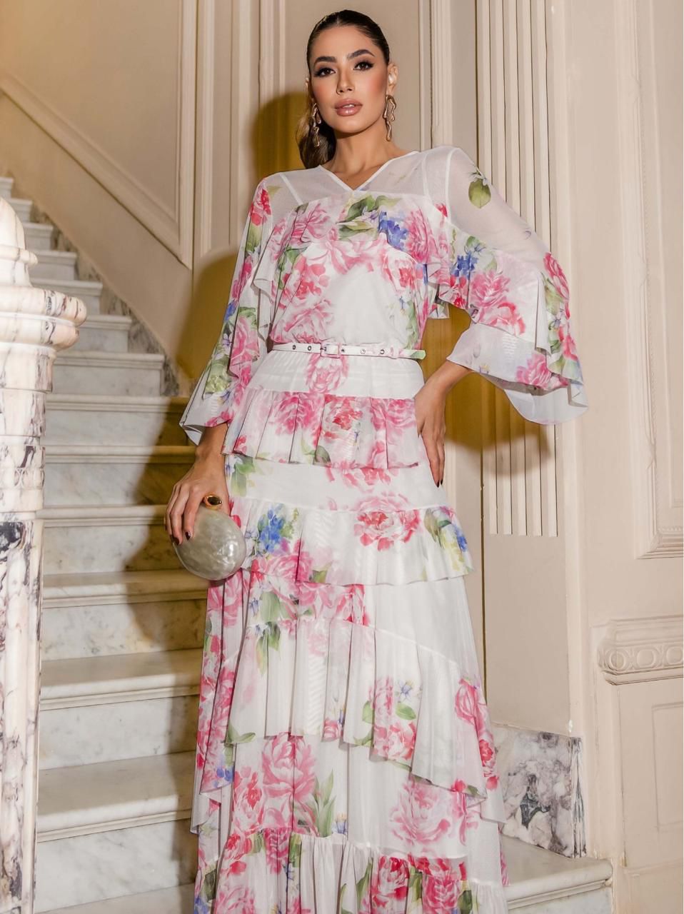VESTIDO TULE ESTAMPADOVESTID