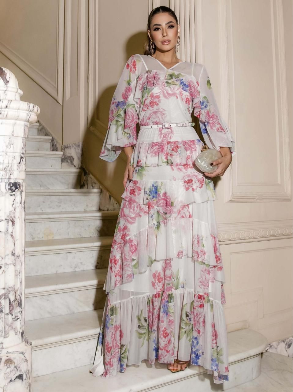 VESTIDO TULE ESTAMPADOVESTID