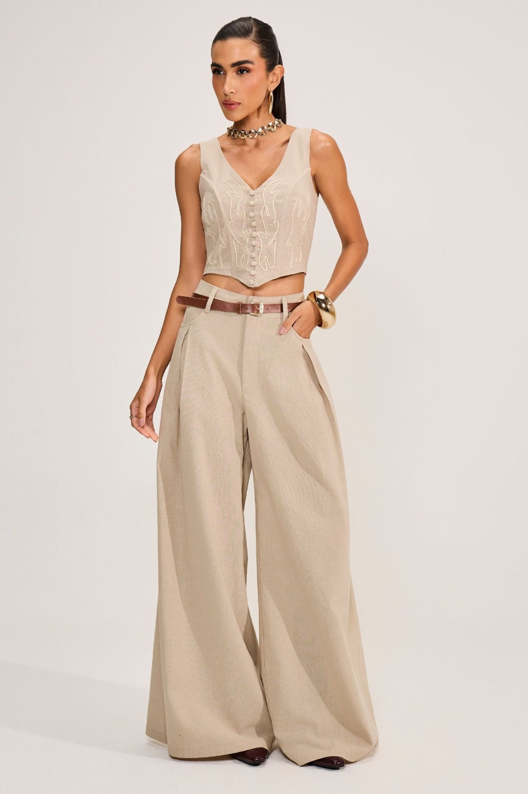 conjunto calca e top