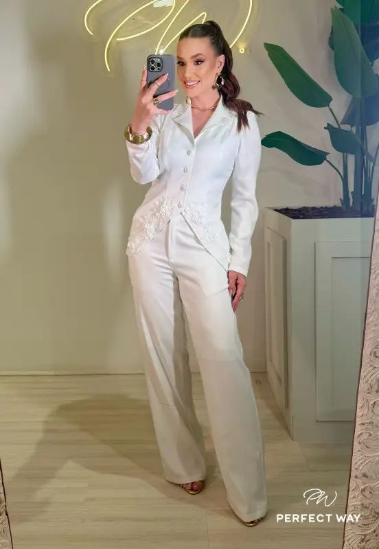 BLAZER FEMININO OFF WHITE