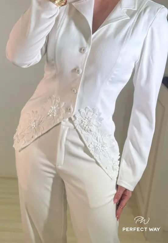 BLAZER FEMININO OFF WHITE