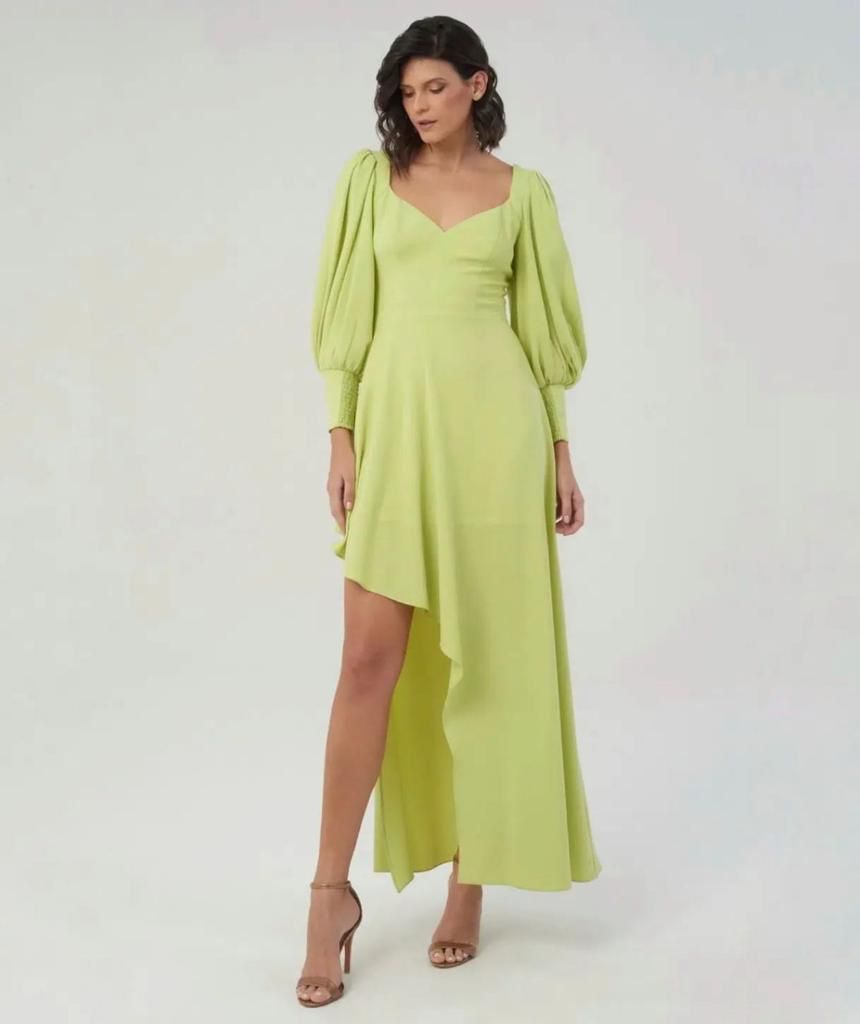 VESTIDO LONGO DECOTE PRINCESA