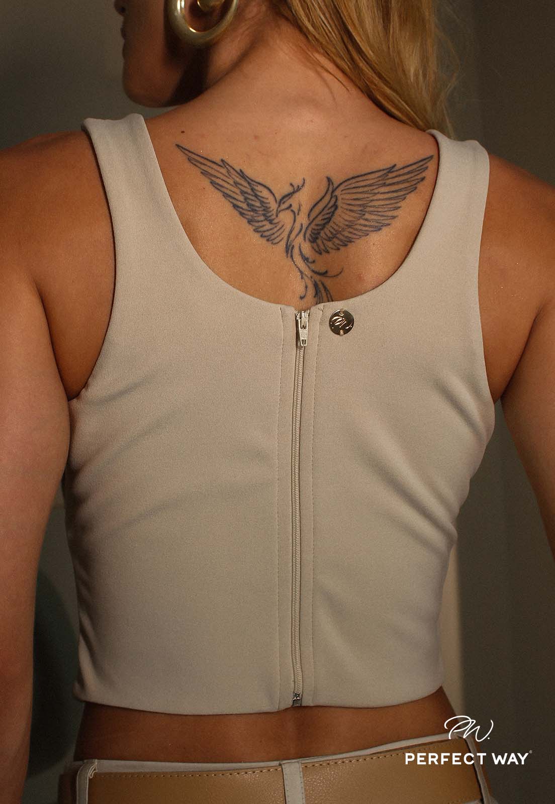 CROPPED COM ZÍPER E DETALHES - PERFECT WAY
