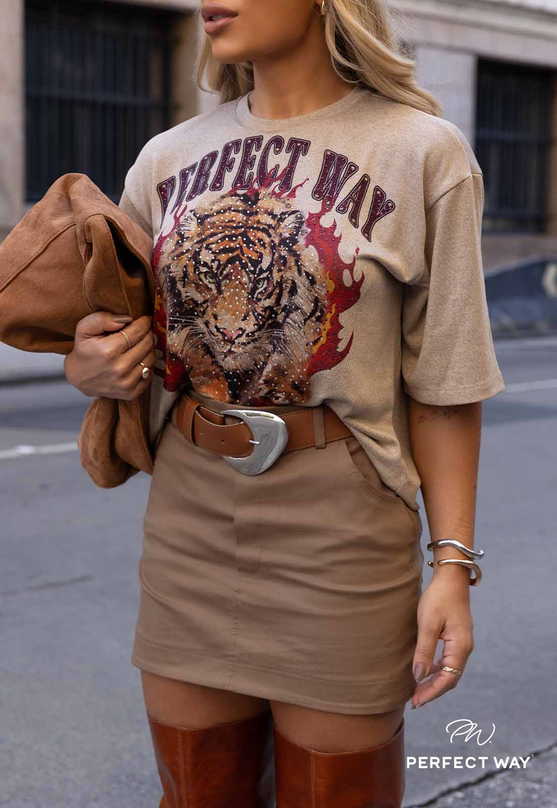 T-SHIRT WILD GLAM TIGRE - PERFECT WAY