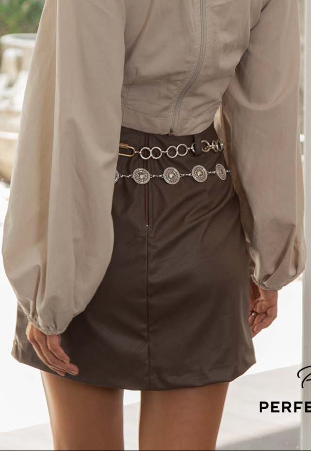SAIA FEMININO MARROM - PERFECT WAY