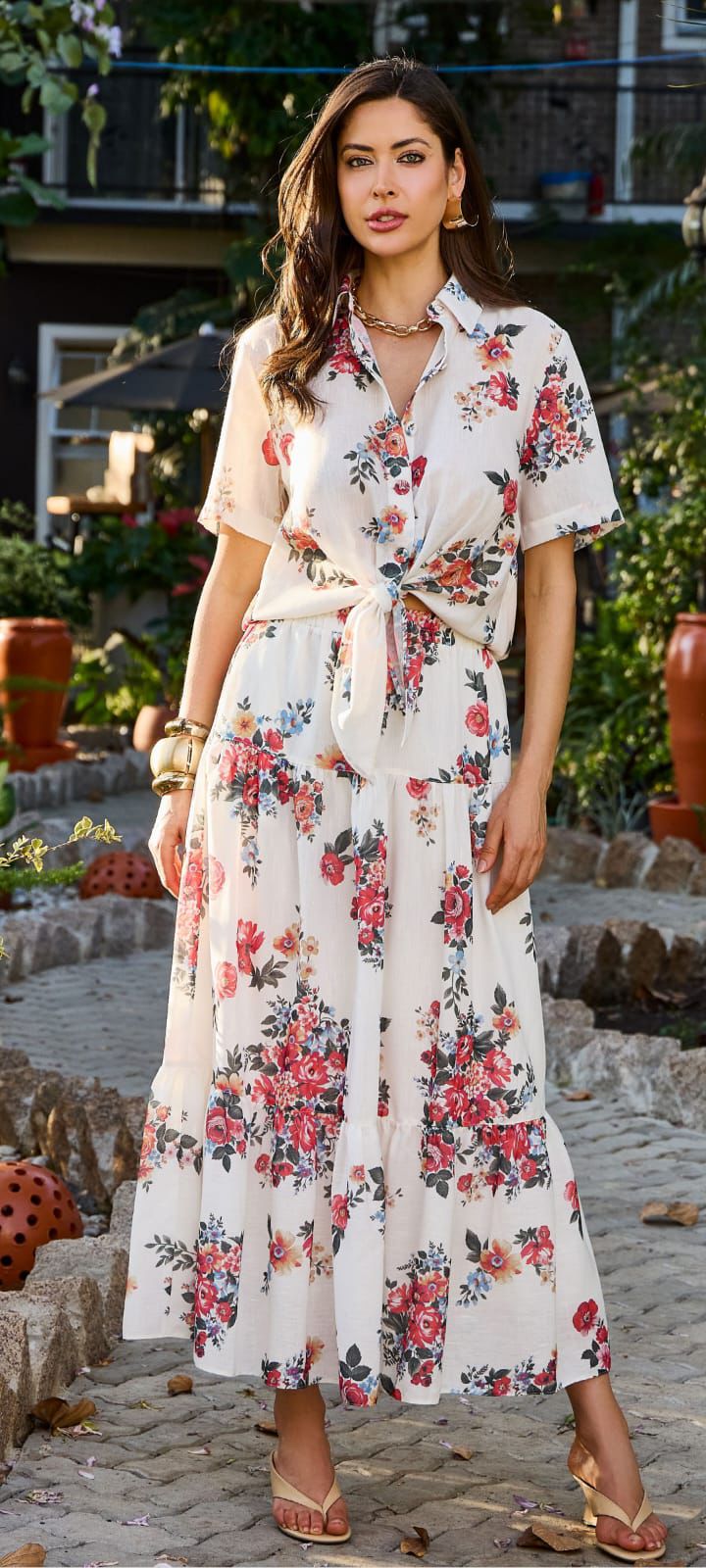CONJUNTO LINHO ESTAMPADO