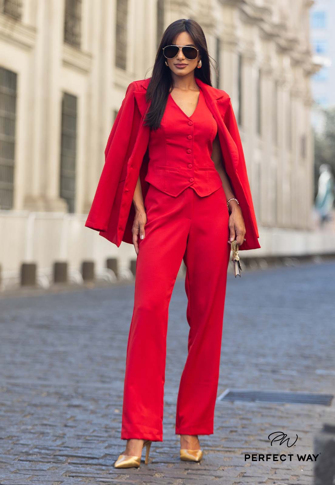 BLAZER COM OMBREIRA VERMELHO - PERFECT WAY