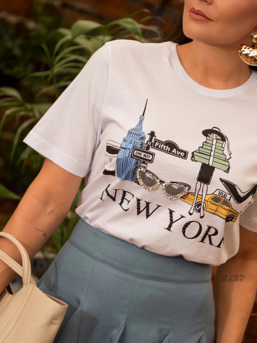 T-SHIRT MALHA NEW YORK