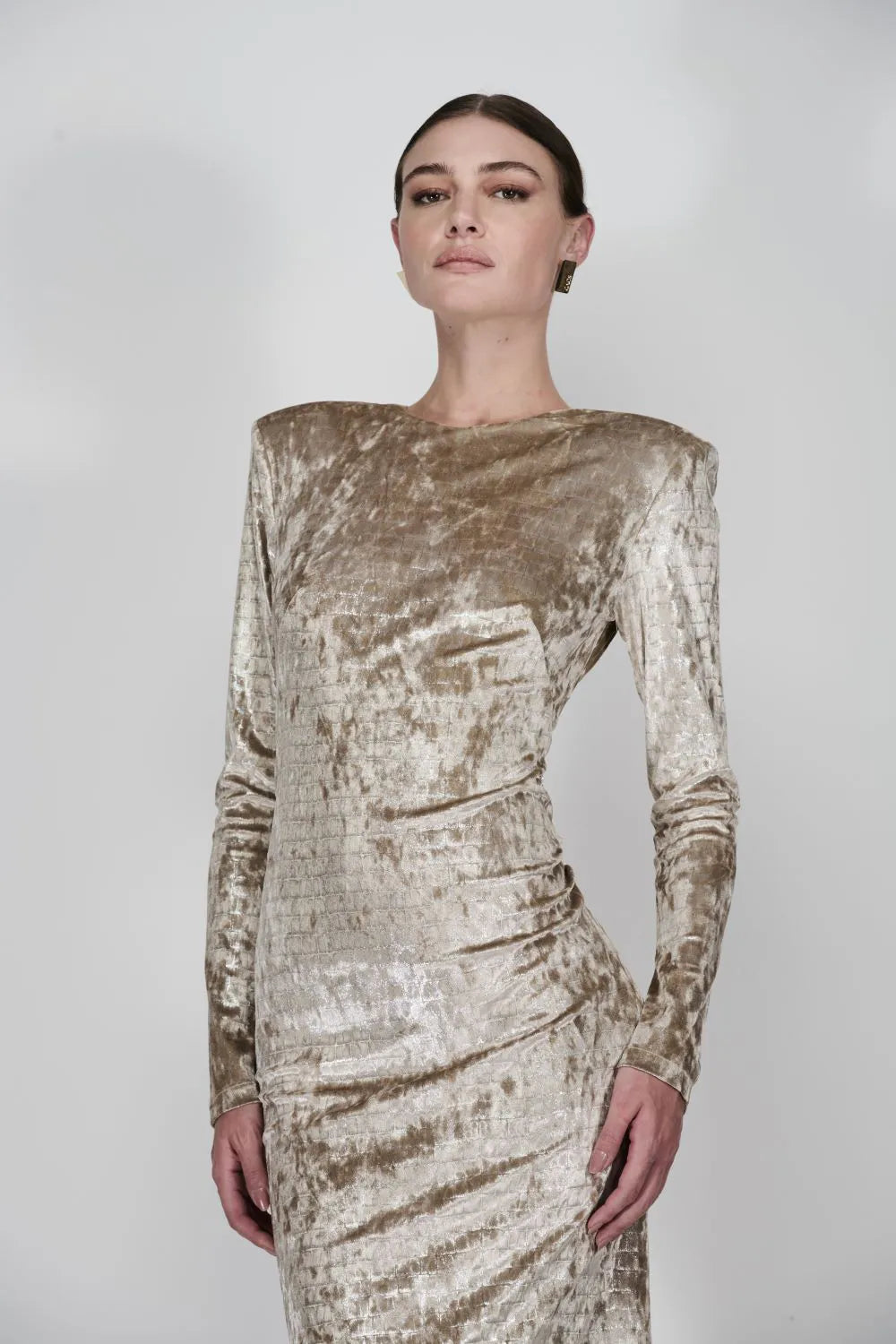 VESTIDO LONGO DECOTE COSTAS METAL - CAOS